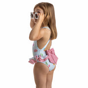 MEIA PATA - Mahe Macarons Print Swimsuit - Pink