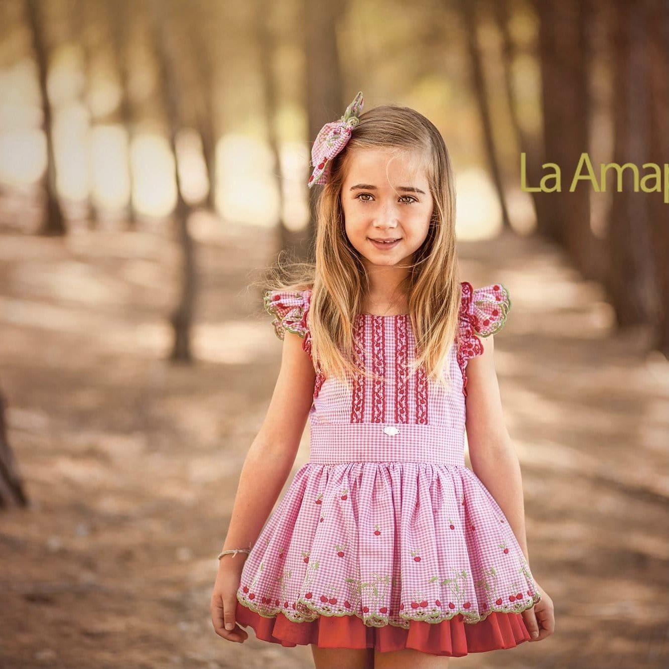 La Amapola - Cherry Mix Dress - Red