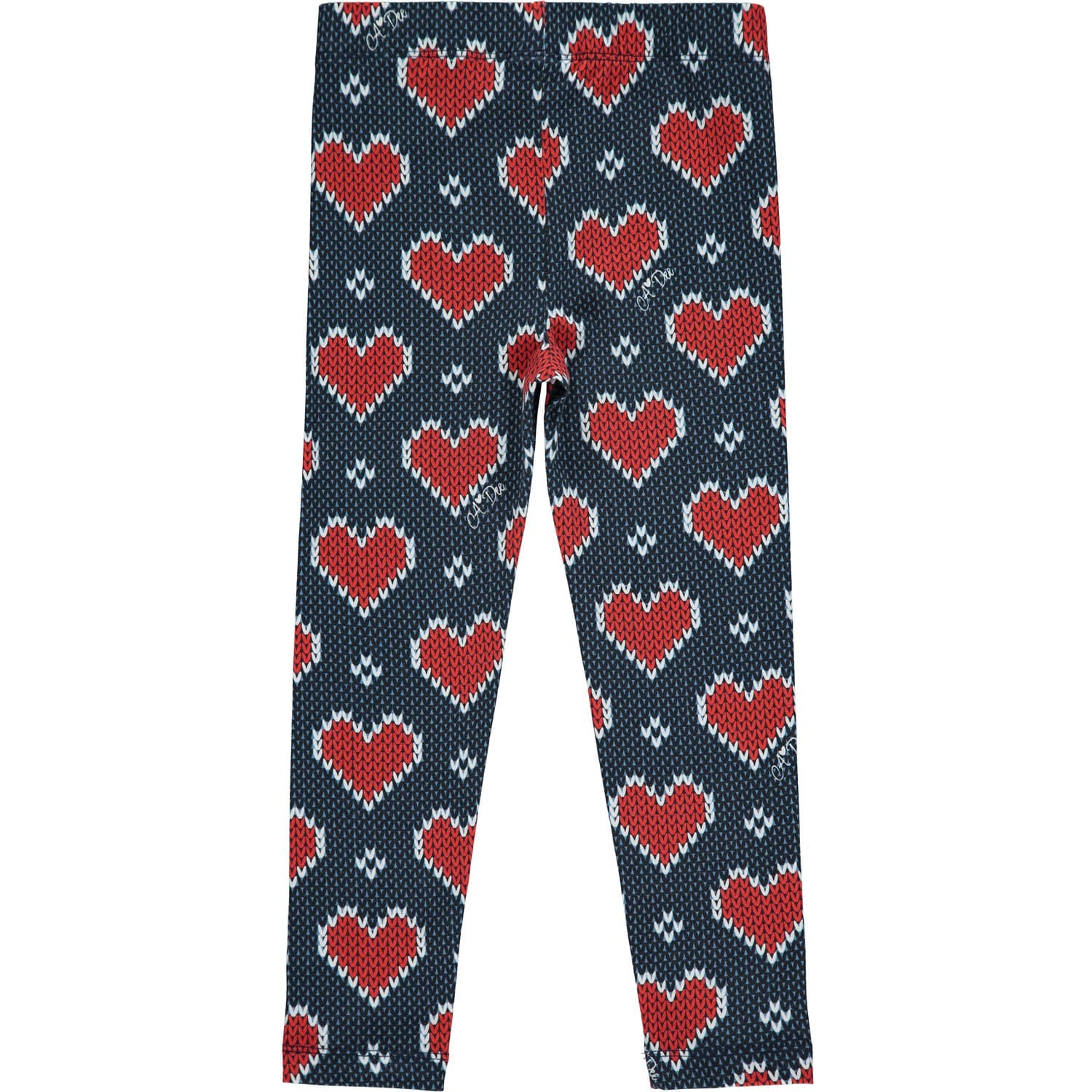 A DEE - Two Tone Heart Legging Set - Navy