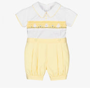 PRETTY ORIGINALS - Easter Smock  Short Set - Yellow