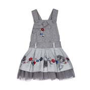 LAPIN HOUSE - Jewel Pinafore With Blouse - Grey