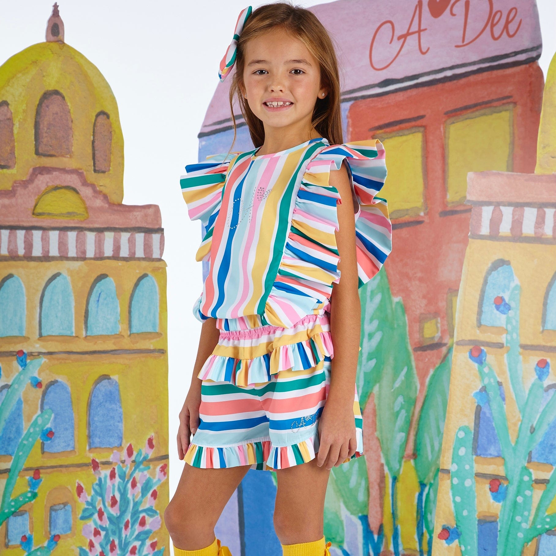 A DEE - Ulla La Isla Bonita Short Set - Stripe