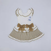 RAHIGO - Dog Tooth Dress - Camel
