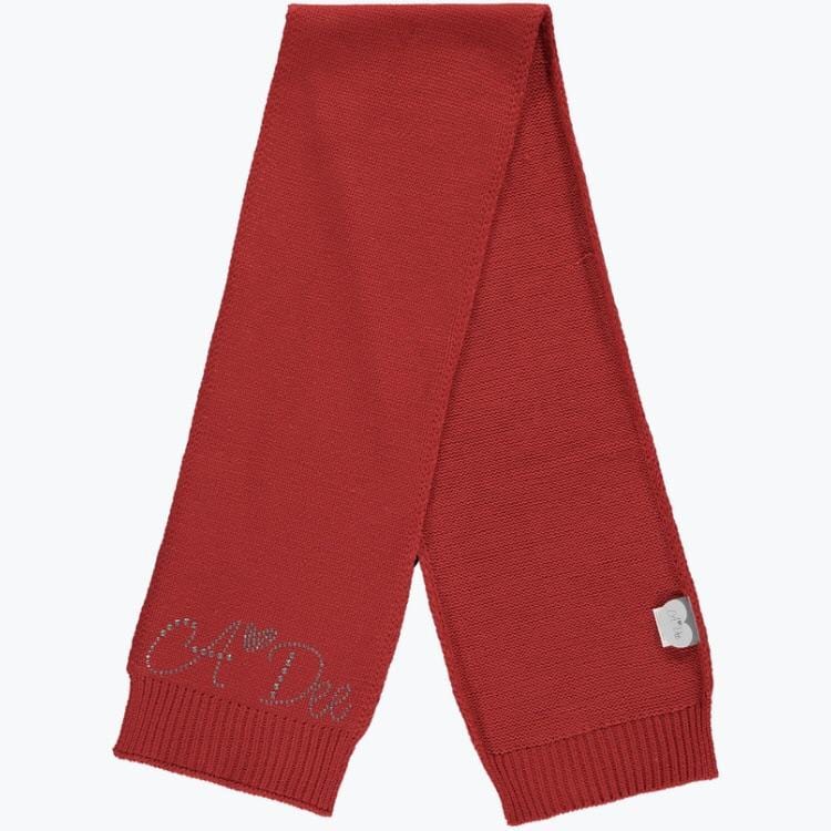 A Dee - Knitted Scarf - Red