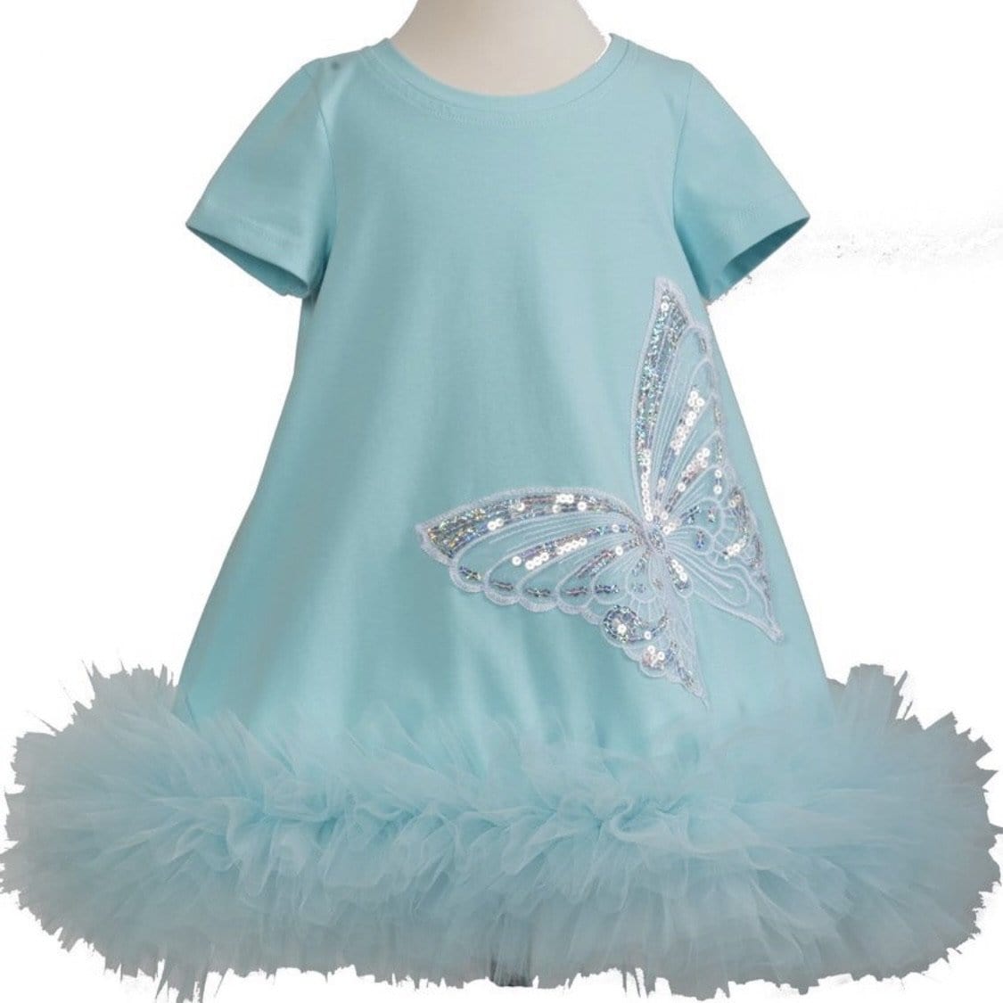DAGA TURQUOISE BUTTERFLY TUTU DRESS