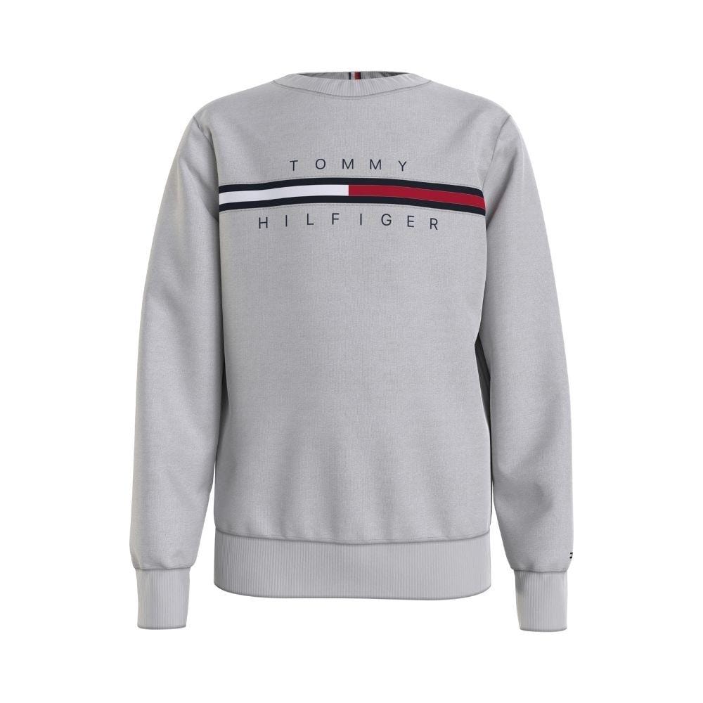 TOMMY HILFIGER - Flag Rib Sweatshirt - Grey