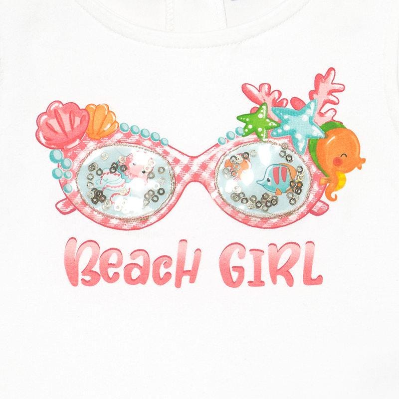 MAYORAL - Beach Girl  Top & Short Set - Pink