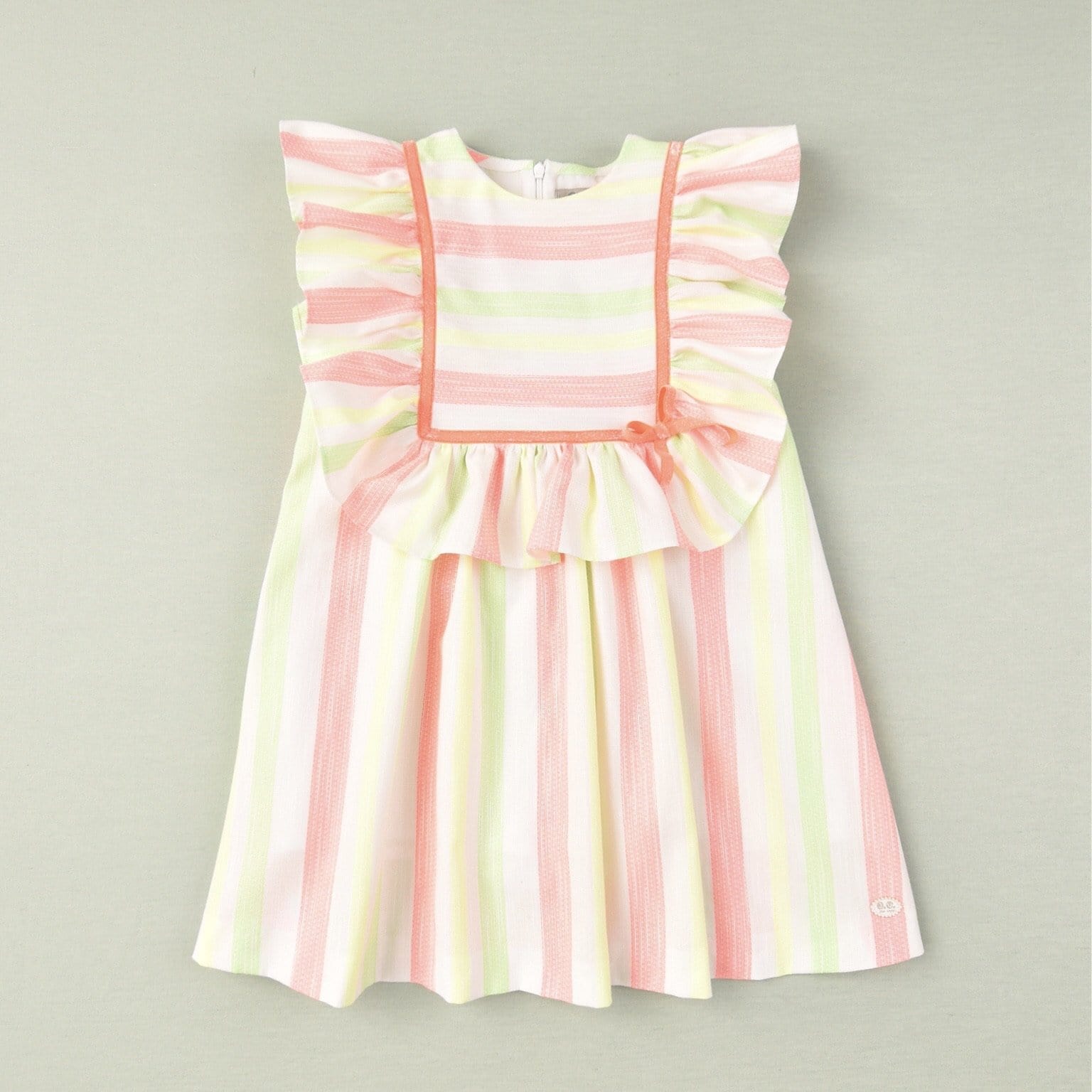 JOSE VARON - Neon Stripe Dress