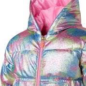 BILLIEBLUSH - Metalic Puffa Jacket - Pastel