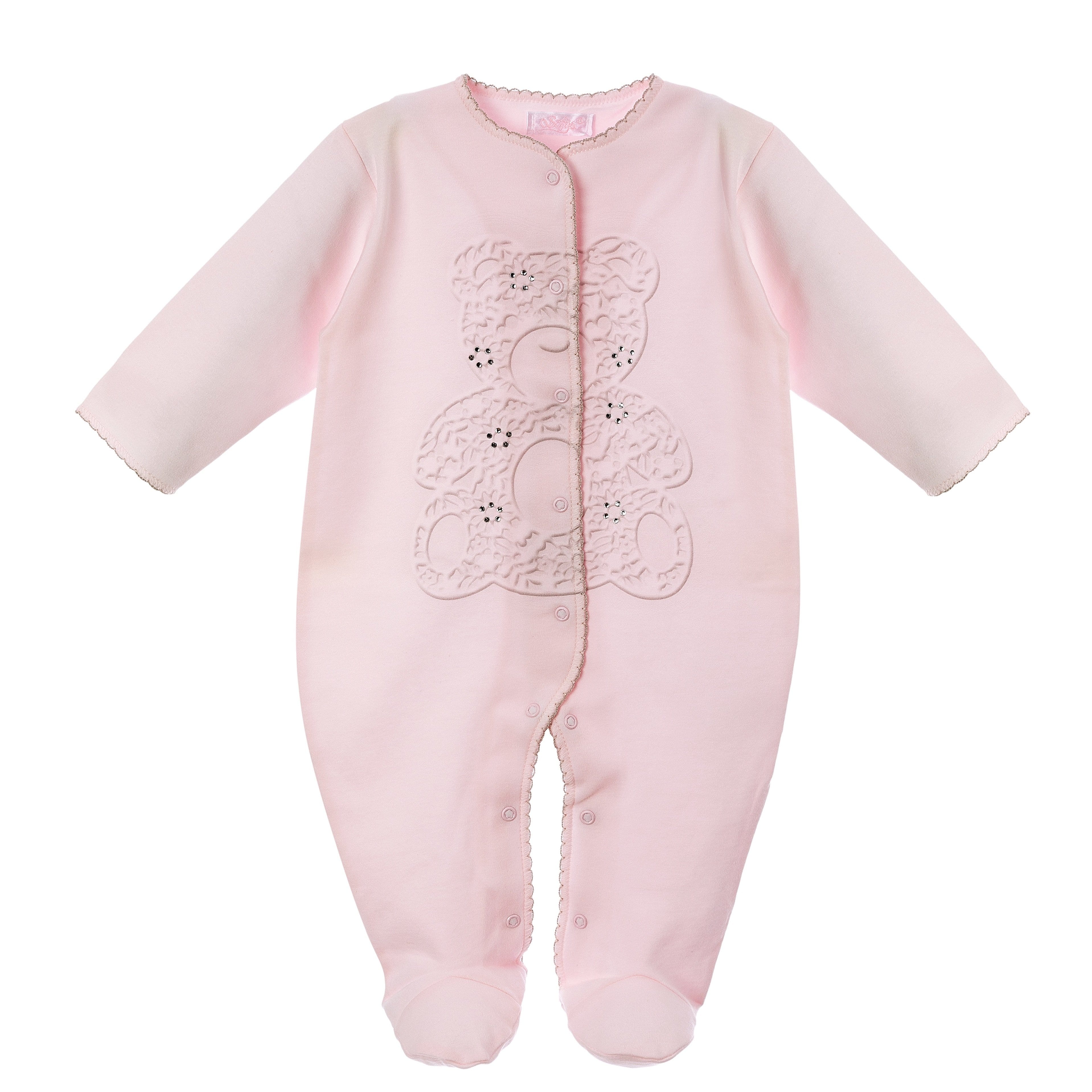 Sofija - Teddy Babygrow - Pink