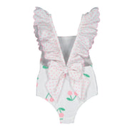 SAL & PIMENTA - Electric Cherries Swimsuit - White