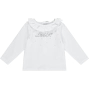 LITTLE A - Freida Lurex Skirt Set - White