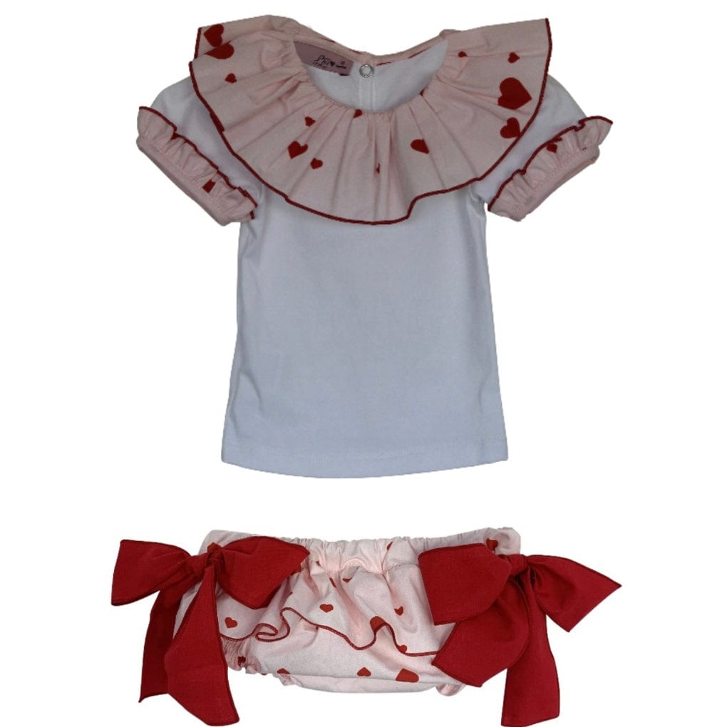 PHI - Heart Jam Pants Set - White