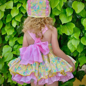 LA AMAPOLA - Elena Baby Dress & Knickers - Yellow