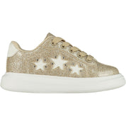 A DEE - Queeny Chunky Star Trainers - Light Gold