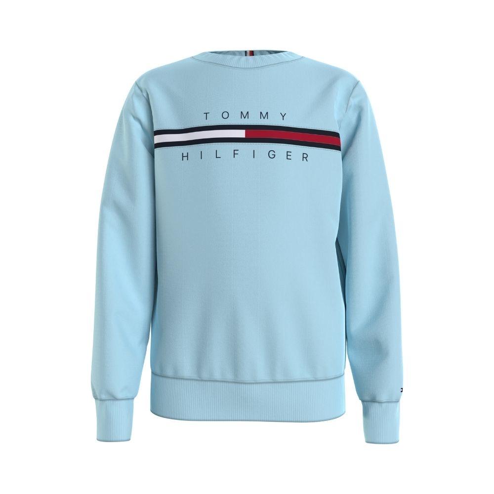 TOMMY HILFIGER - Flag Sweatshirt - Frost Blue