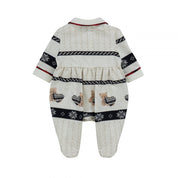 LAPIN HOUSE - Teddy Babygrow - Cream
