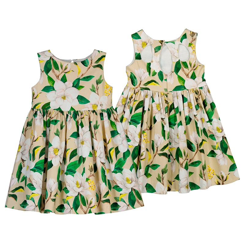 MAYORAL - Floral Printed Dress - Beige