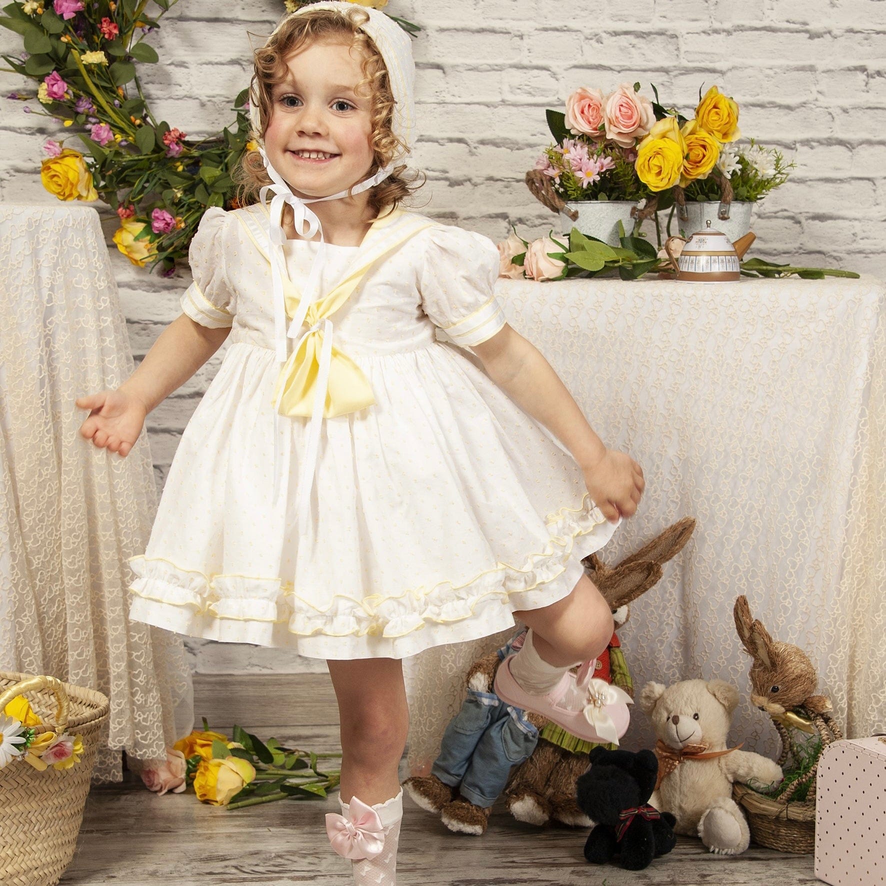 SONATA - Easter Sailor Dress - White