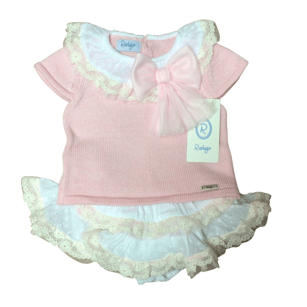 Rahigo - Two Piece Jam Pant Set -  Baby Pink
