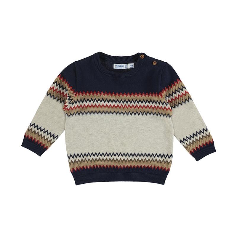 Mayoral - Jacquard Jumper - Cream