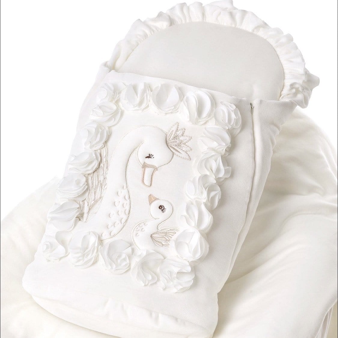 SOFIJA SWAN VELOUR CREAM BABY NEST