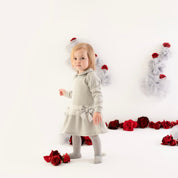 LITTLE A - Faye Lurex Dress - Silver