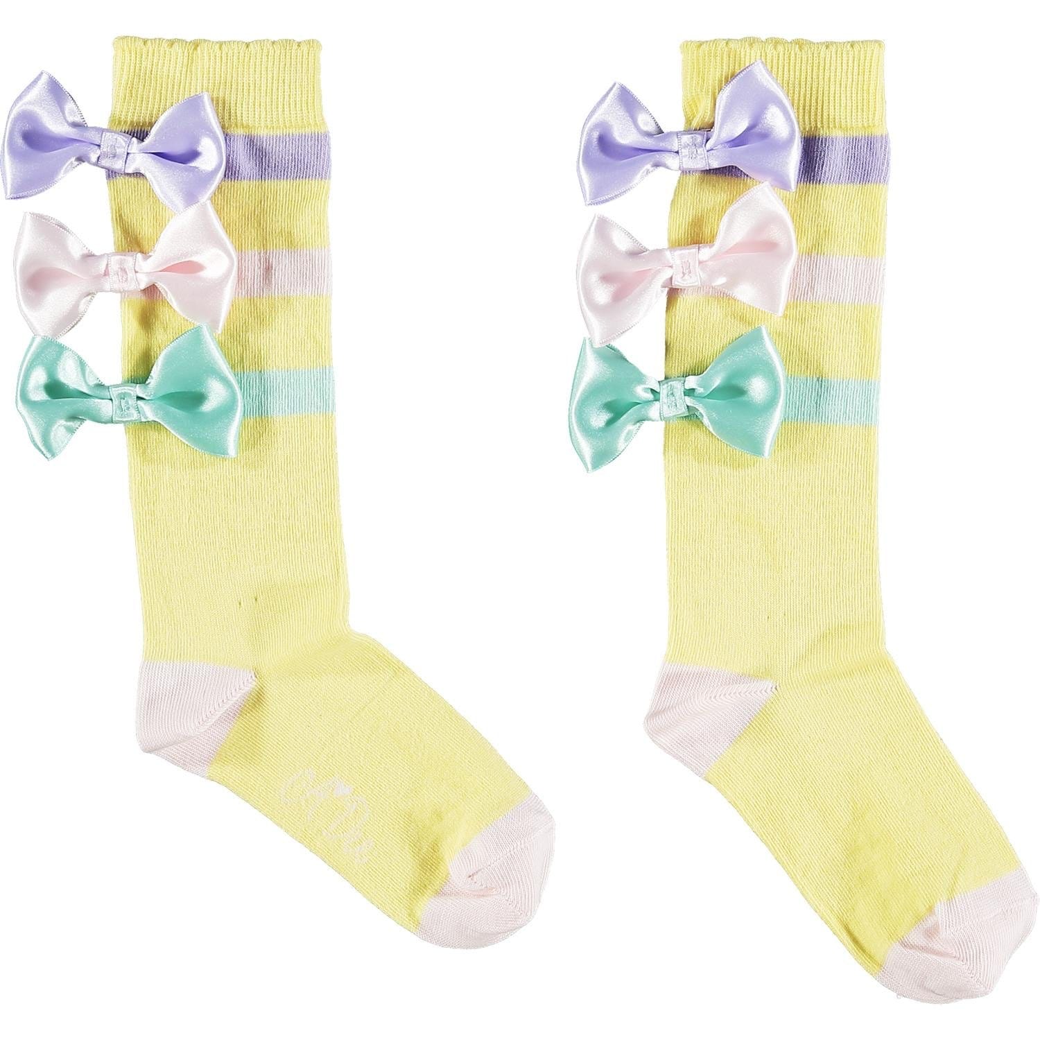A DEE LEMON BOW KNEE HIGH SOCKS